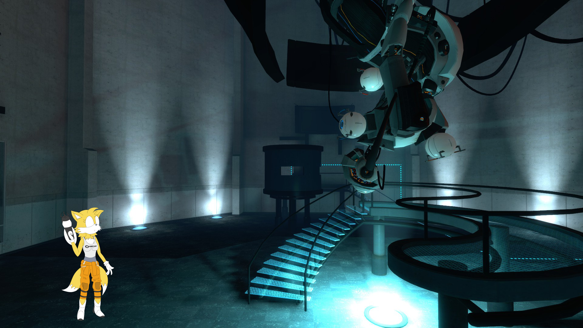 A concept of how the image was originally going to look before being scrapped for reasons unknown. Maybe to let Tails shine on the spotlight.